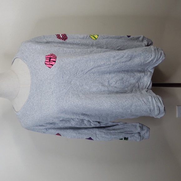 Chasher Lip Print Crewneck Sweater - Picture 1 of 4